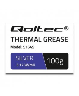 Qoltec Thermally conductive paste 3.17 W/mK | 100 g | silver