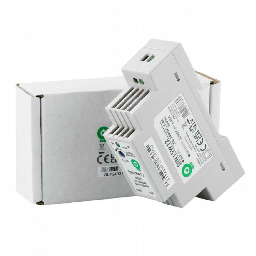 Oem Power Supply DIN15W12 DIN Rail 12V 1.25A 15W – 3