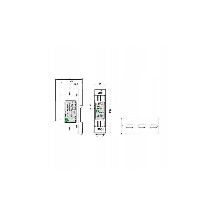 Oem Power Supply DIN15W12 DIN Rail 12V 1.25A 15W – 4