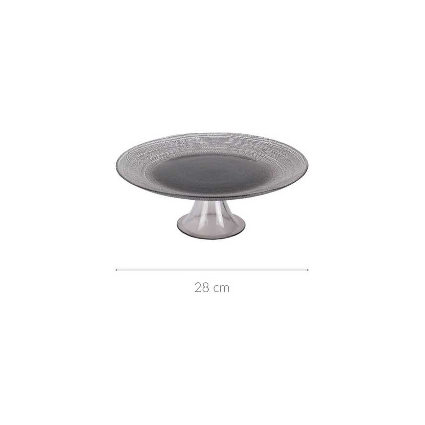 KOOPMAN LICORICE lasinen kakkuteline, Ø 28 cm – 3