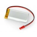 Akyga Li-Pol elementas 1700mAh 1S 3.7V - JST-BEC jungtis + lizdas - 58x30x10mm Akyga Li-Pol elementas 1700mAh 1S 3.7V - JST-BEC jungtis + lizdas - 58x30x10mm