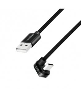 LogiLink CU0193 USB-kaapeli USB 2.0 2 m USB C USB A musta