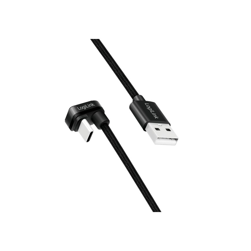 LogiLink CU0193 USB kabelis USB 2.0 2 m USB C USB A Juoda – 3