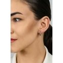 Brilio Silver Timeless silver earrings with zircons LME264