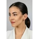 Brilio Silver Timeless silver earrings with zircons LME264