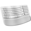 Logitech Wave Keys for Mac tastatūra Mājas/Biroja Bluetooth sistēma QWERTZ Vācu Balts
