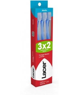 Lacer TOOTHBRUSH medium pack 3 units