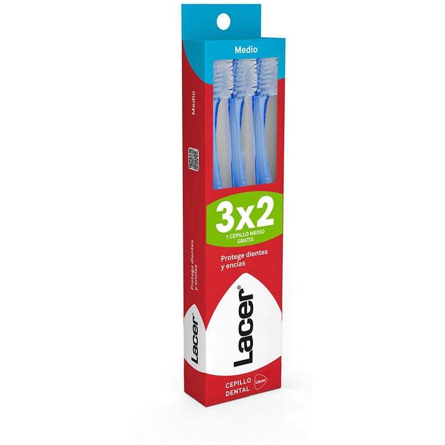 Lacer TOOTHBRUSH medium pack 3 units