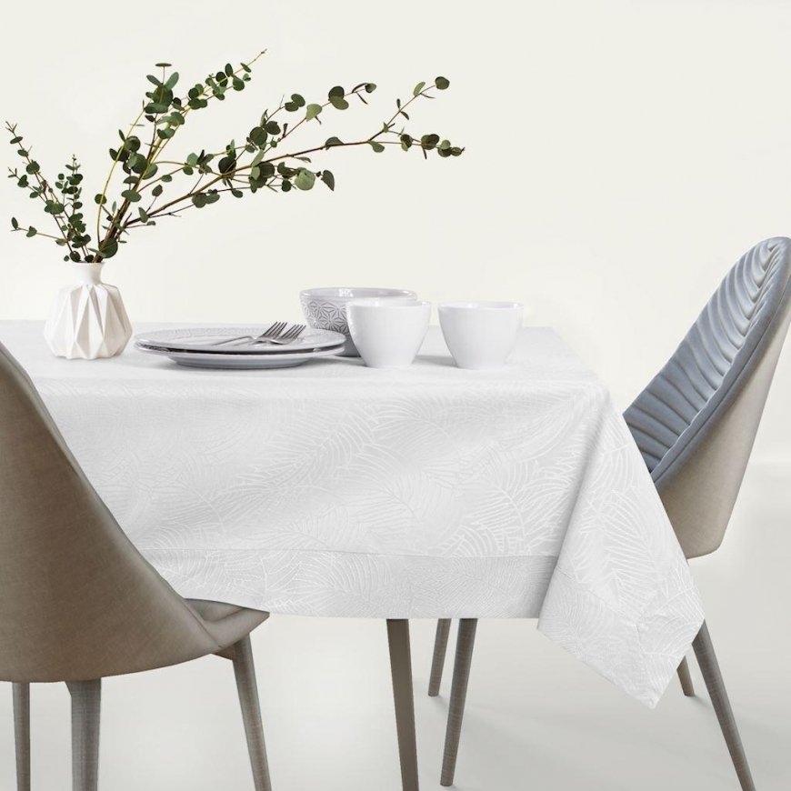 AmeliaHome Tablecloth AH GAIA BRD White 140X300 – 2