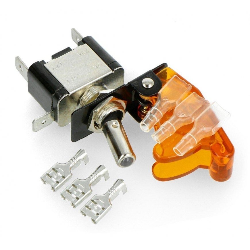 Juomalasi ON-OFF 12V / 20A taustavalolla, keltainen, Adafruit 3219 – 3
