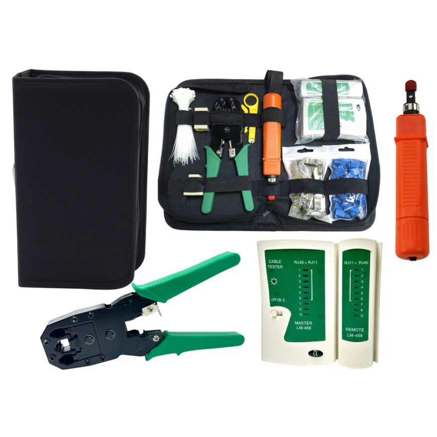 Lean Network Tool Kit 19in1 Cable Tester Crimping Tool