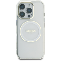 Case Guess IML Metal Colored Circle Classic Logo MagSafe for iPhone 16 Pro Max white Case Guess IML Metal Colored Circle Classic Logo MagSafe for iPhone 16 Pro Max white