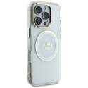 Case Guess IML Metal Colored Circle Classic Logo MagSafe for iPhone 16 Pro Max white Case Guess IML Metal Colored Circle Classic Logo MagSafe for iPhone 16 Pro Max white