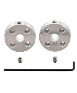 Pololu universal aluminum mounting hub for 5mm shaft M3 holes - 2 pieces