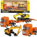 Truck with Semi-trailer and Excavator, Huina 1:50 Truck with Semi-trailer and Excavator, Huina 1:50