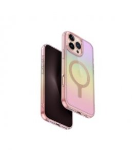 Case UNIQ Iridescia for iPhone 16 Pro Max Magclick Charging pink