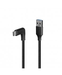 Lindy 1.5m USB 3.2 Type A to C Cable, 90° Right Angle, 10Gbps