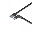 Lindy 1.5m USB 3.2 Type A to C Cable, 90° Right Angle, 10Gbps Lindy 1.5m USB 3.2 Type A to C Cable, 90° Right Angle, 10Gbps