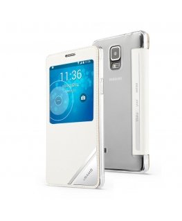 USAMS 6958444992259 mobiiltelefoni ümbris Klapiga kaas Valge