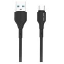 Beline Kabel 25W USB-A|USB-C 1m czarny|black BLNCBC01 Beline Kabel 25W USB-A|USB-C 1m czarny|black BLNCBC01