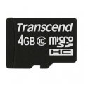 Transcend TS4GUSDC10 карта памяти 4 GB MicroSDHC NAND Класс 10