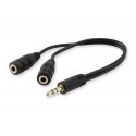 Equip 147941 аудио разветвитель Черный Equip 147941 аудио разветвитель Черный