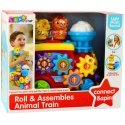 Lean Toys musiikillinen interaktiivinen veturi taaperoille Gears Colorful