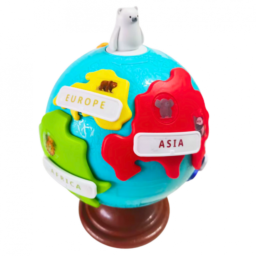 Lean Toys Lean Toys Interactive Educational Globe for Little Ones Continents Rotating – 4