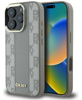 DKNY Checkered Pattern Magsafe iPhone 16 Pro Case - beige