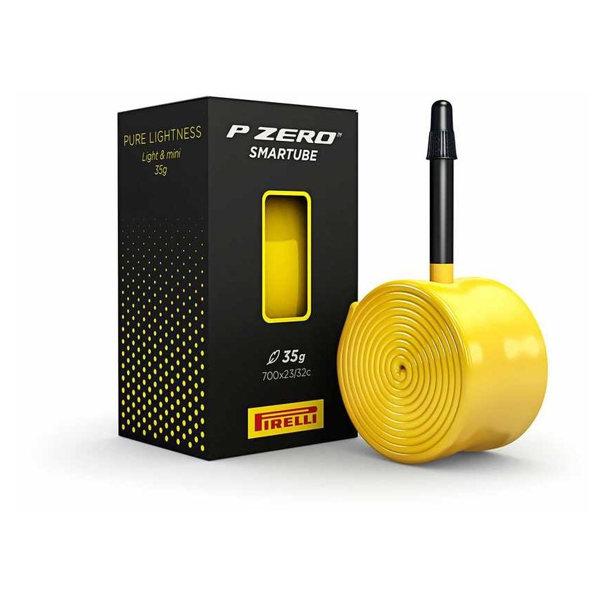 Putki Pirelli P ZERO SmarTUBE, 23/32-622, Presta 80mm, Keltainen mustalla venttiilillä