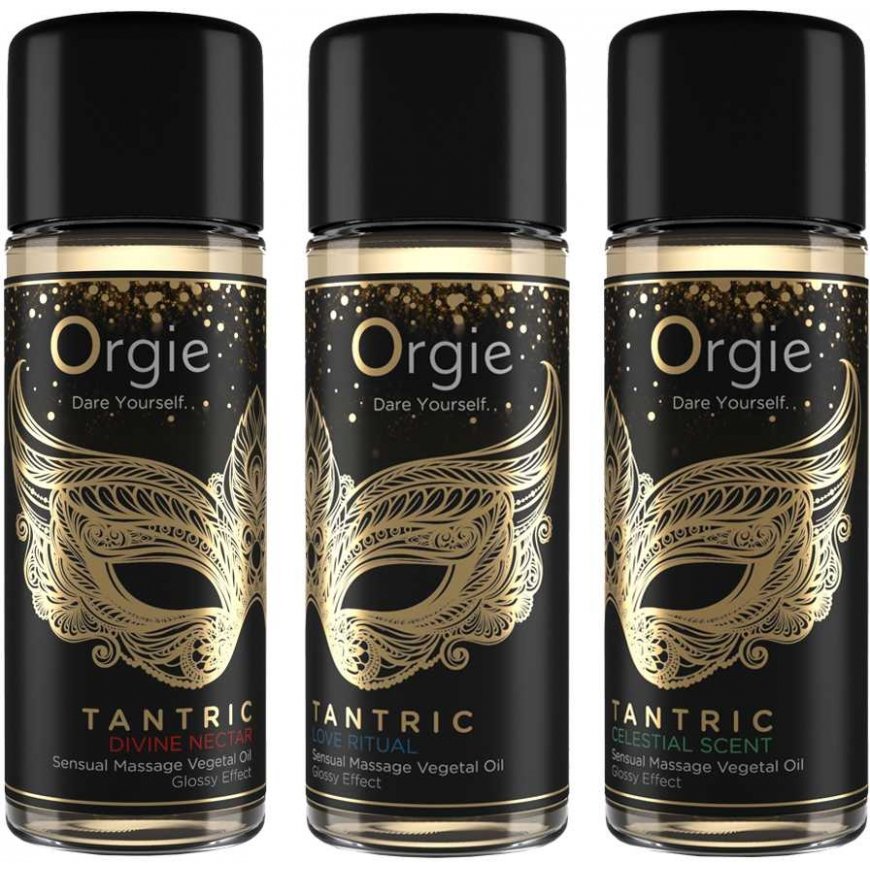 Massage set ORGIE TANTRIC SENSUAL MASSAGE OIL MINI – 5