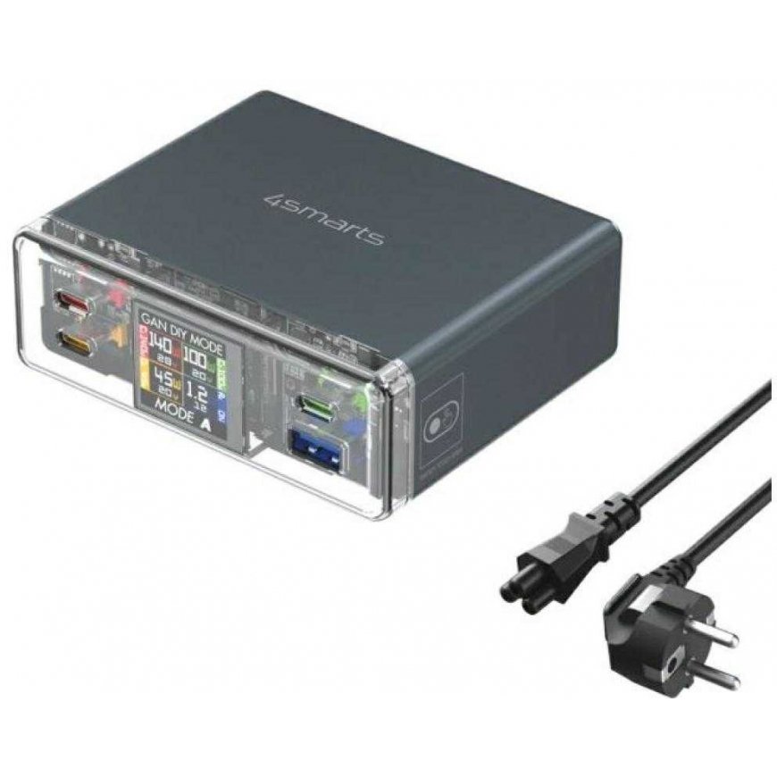 Stacja ładująca 4smarts Lucid 300W with trybem DIY gray