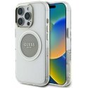 Case Guess IML Metal Colored Circle Classic Logo MagSafe for iPhone 16 Pro gray Case Guess IML Metal Colored Circle Classic Logo MagSafe for iPhone 16 Pro gray
