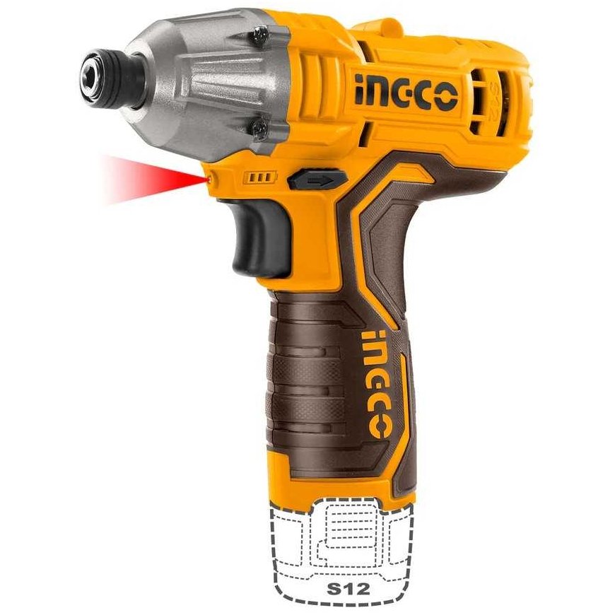 Ingco CIRLI12015 cordless impact wrench incl. 2pcs battery