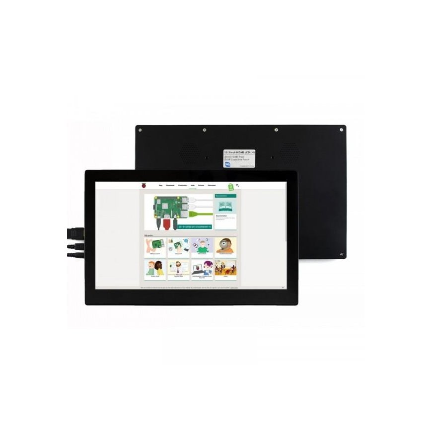 Waveshare Jutiklinis Ekranas Raspberry Pi Mikrokompiuteriui - LCD IPS 13.3