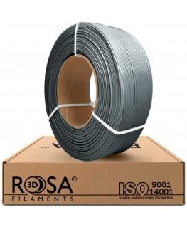 3D plastic PLA gray 1.75mm 1kg refill pack Rosa3D