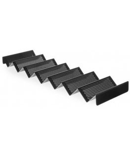Hendi Perforated aluminum display for 7 sandwiches, black