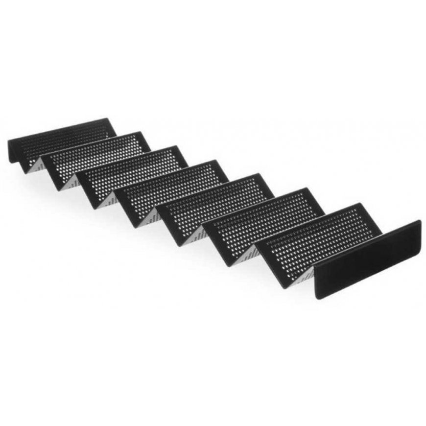 Hendi Perforated aluminum display for 7 sandwiches, black