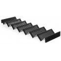 Hendi Perforated aluminum display for 7 sandwiches, black Hendi Perforated aluminum display for 7 sandwiches, black
