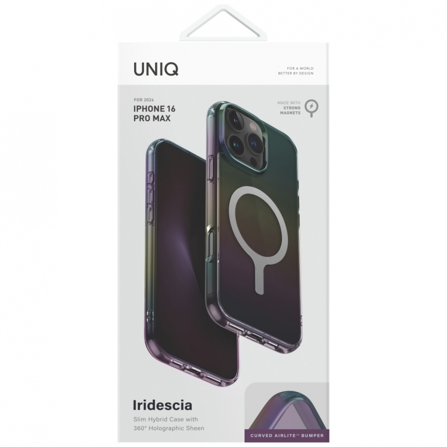 Uniq Iridescia Magclick Charging Case for iPhone 16 Pro Max - Black – 4