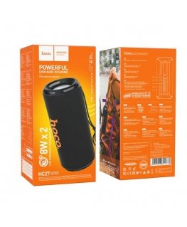 HOCO HC27 Soundful Kaasaskantav kõlar Bluetooth/ FM/ TF kaart/ USB mälupulk/ AUX 2 x 8 W must