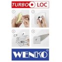 Šepečių stovas wc QUADRO, Turbo-Loc, WENKO Šepečių stovas wc QUADRO, Turbo-Loc, WENKO