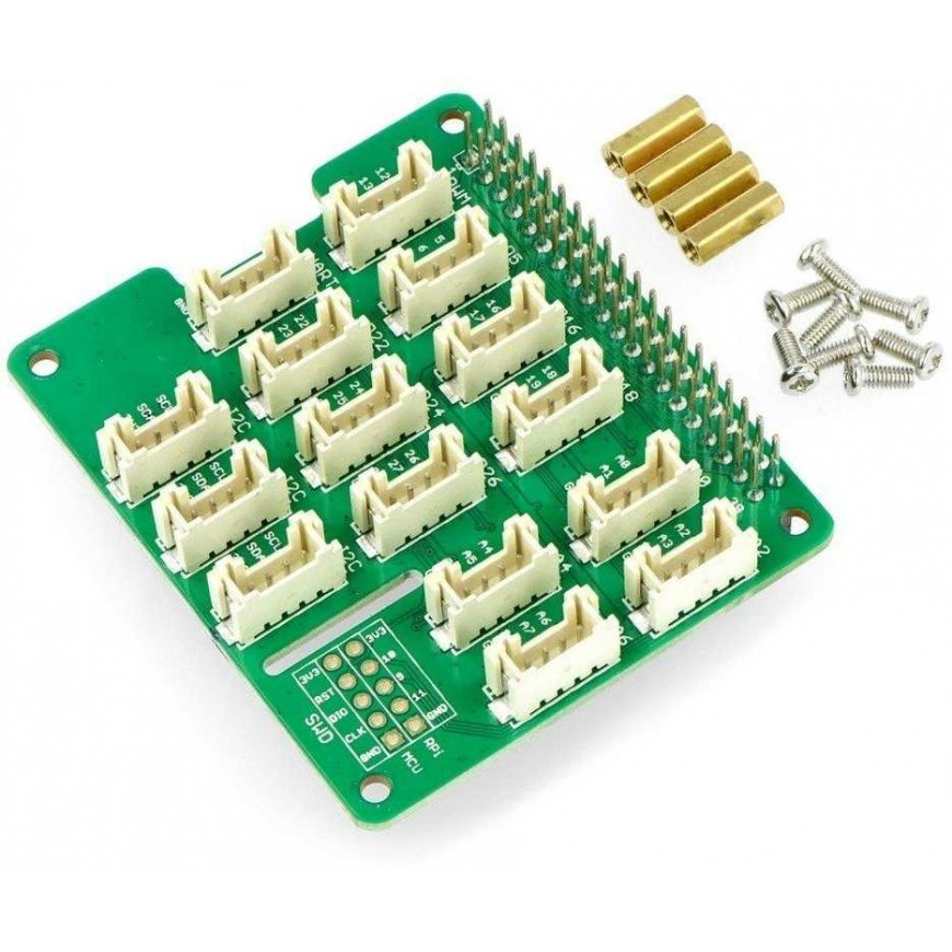 Seeed Studio Grove, peruslaajennus Raspberry Pi:lle, lisäosa Raspberry Pi 4B / 3B + / 3B:lle – 3