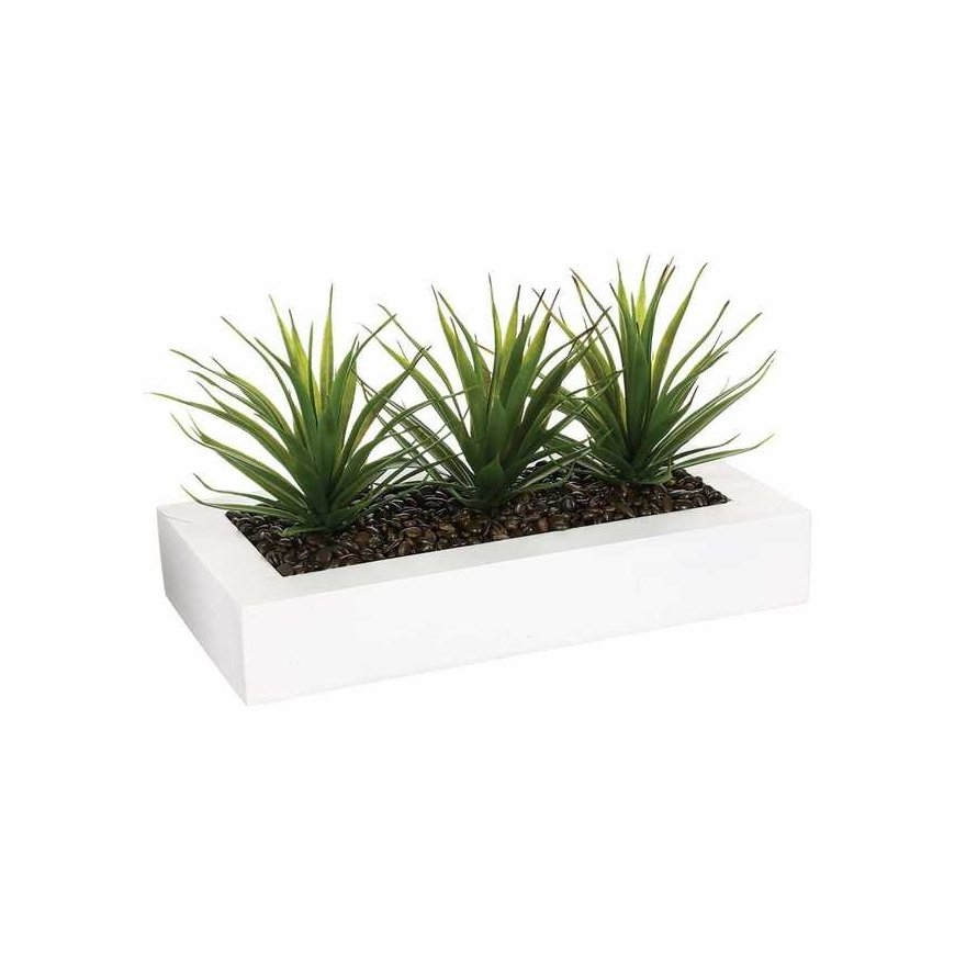 Aloe Gėlių vazonas su trimis alavijo sodinukais, papuošimas dirbtiniais augalais Atmosphera Créateur ... – 4