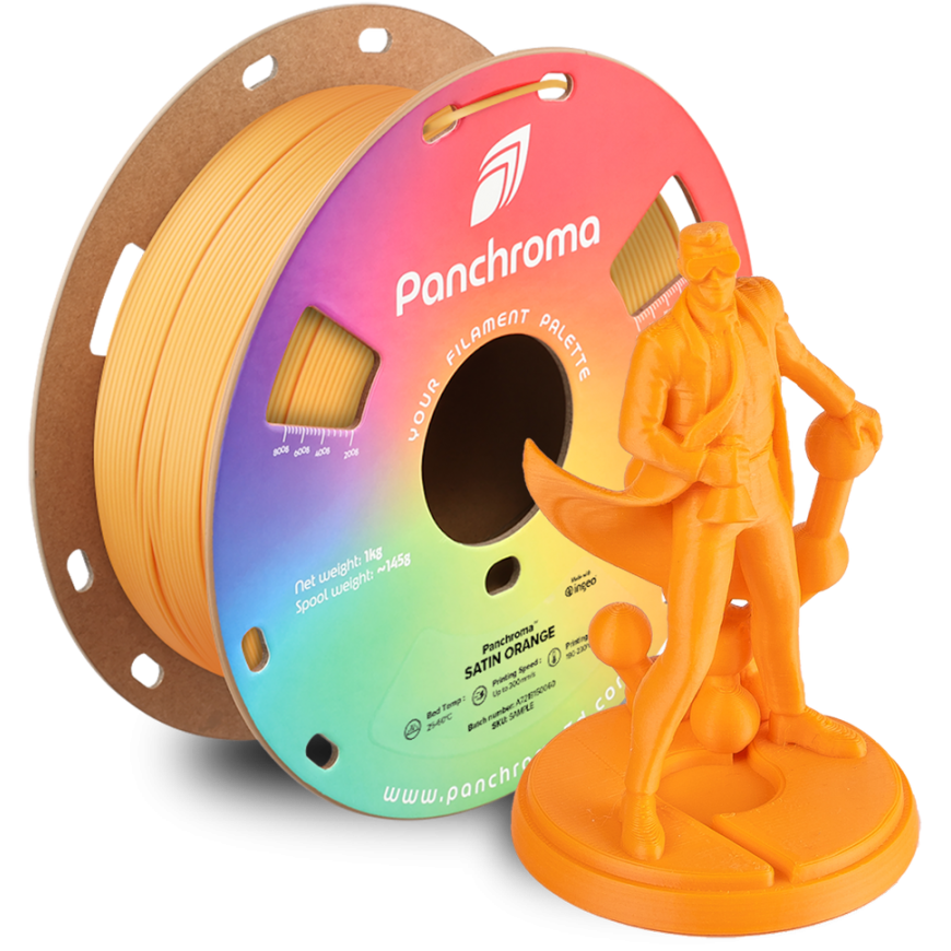 Polymaker Panchroma™ PLA Satiini 1,75 mm 1kg - Satiinioranssi