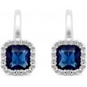 Brilio Silver Luxurious silver earrings with zircons EA397WB Brilio Silver Luxurious silver earrings with zircons EA397WB