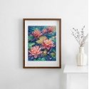 LetiStitch luca S Cross stitch kit Water lily 23x29cm SLETIL9910 LetiStitch luca S Cross stitch kit Water lily 23x29cm SLETIL9910
