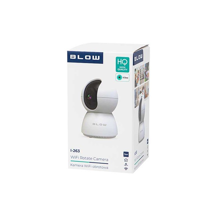 BLOW WiFi 3MP I-263 ICSEE kamera, pyörivä itkuhälytin – 4