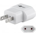Goobay 45345 maitinimo kištukų adapteris A tipas C tipas (europietiškas kištukas) Balta Goobay 45345 maitinimo kištukų adapteris A tipas C tipas (europietiškas kištukas) Balta