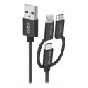 SBS TECABLEUSBIP531BW USB kabelis USB 2.0 1,2 m USB A Micro-USB A Juoda